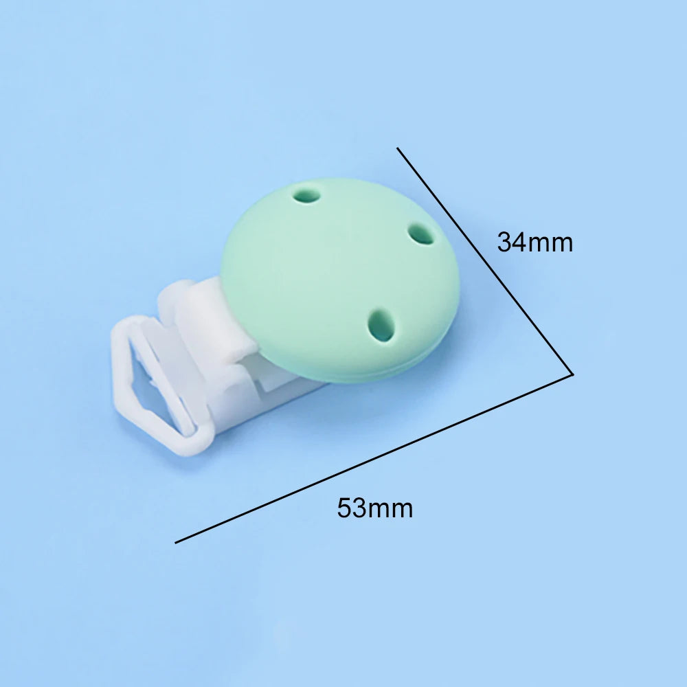 Lofca Silicone Clip 5 PCS Baby Pacifiers for DIY Pacifier Chain Nursing Teething Baby Gifts Food Grade Free BPA Baby