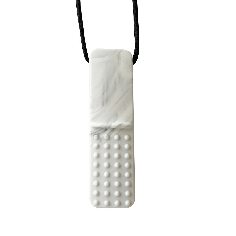 1pcs Silicone Teether Kids Chew Necklace Sensory Chewy Pendant Oral Motor Toys Therapy Tools for Autism ADHD chidren's goods