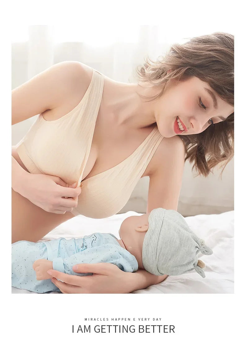 New Cotton Maternity Nursing Bras Pregnant Breastfeeding Pregnancy Women Underwear Breast Feeding Bra Soutien Gorge Allaitement