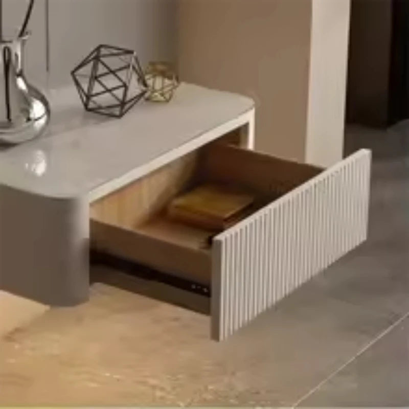 Floating Bedside Table Living Room Designer Nightstands Suspended Nightstand Storage Cabinet Wood Multifunctional Neat Bed Desk