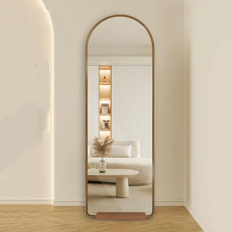 Funky Floor Mirror Standing Bathroom Bedroom Luxury Long Men Full Body Modern Mirror Decoration Espelhos Living Room Decorations