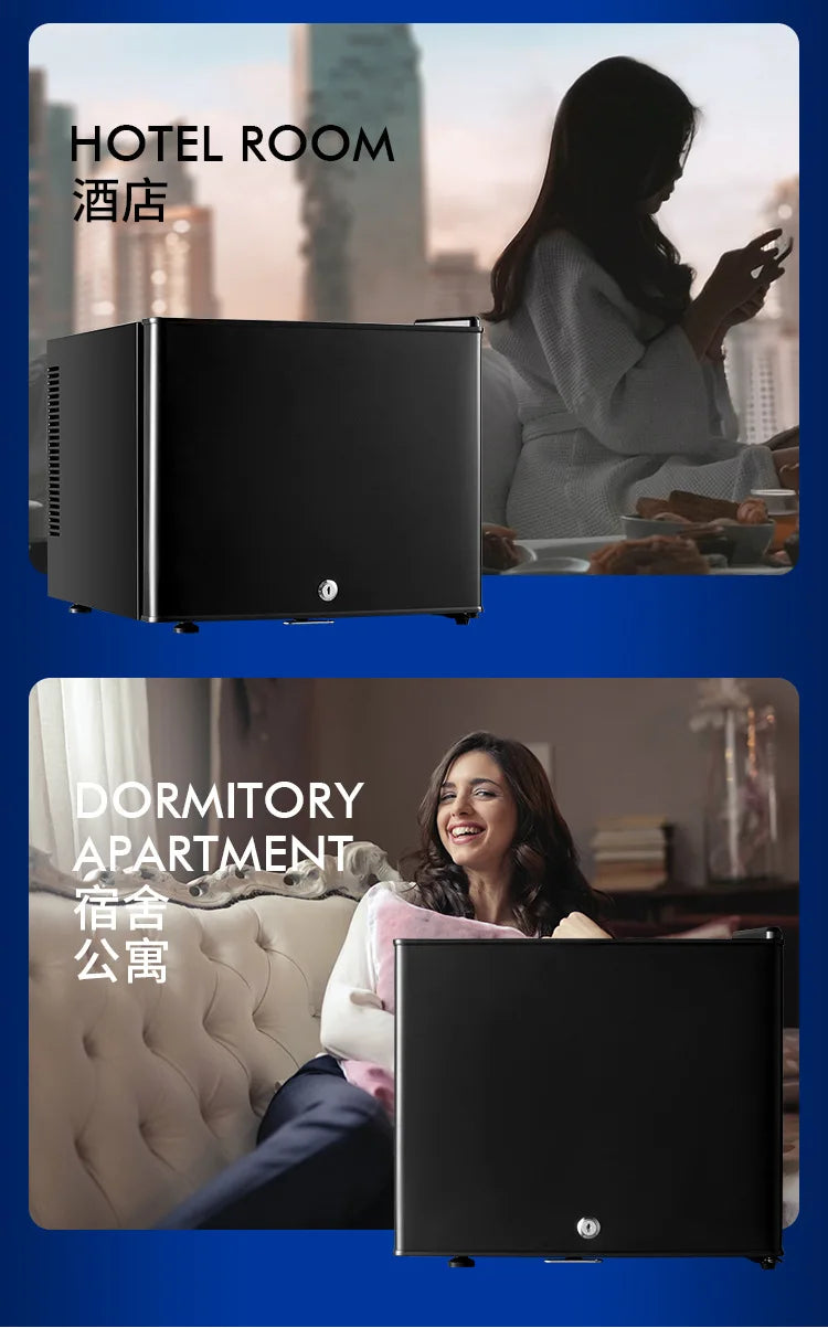 20L Refrigerated Small Refrigerator Dormitory Hotel Room Refrigerated Single Door Silent Small Refrigerator