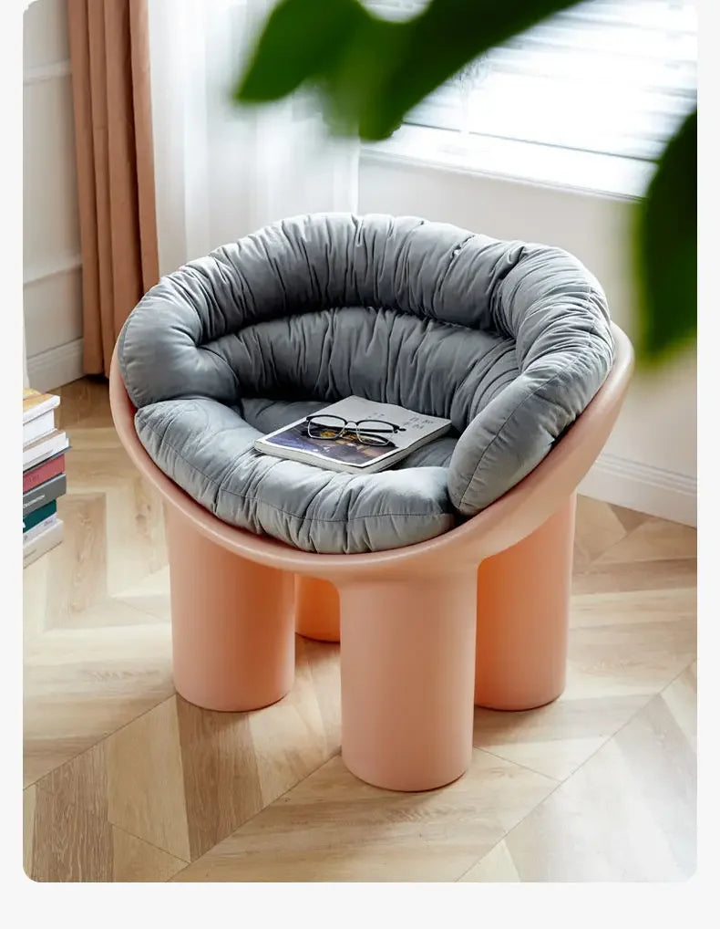 Scandinavian Designer Elephant Leg Chair Ins B&B Single Sofa Chair Lazy Creative Outdoor Leisure Chair Plastic