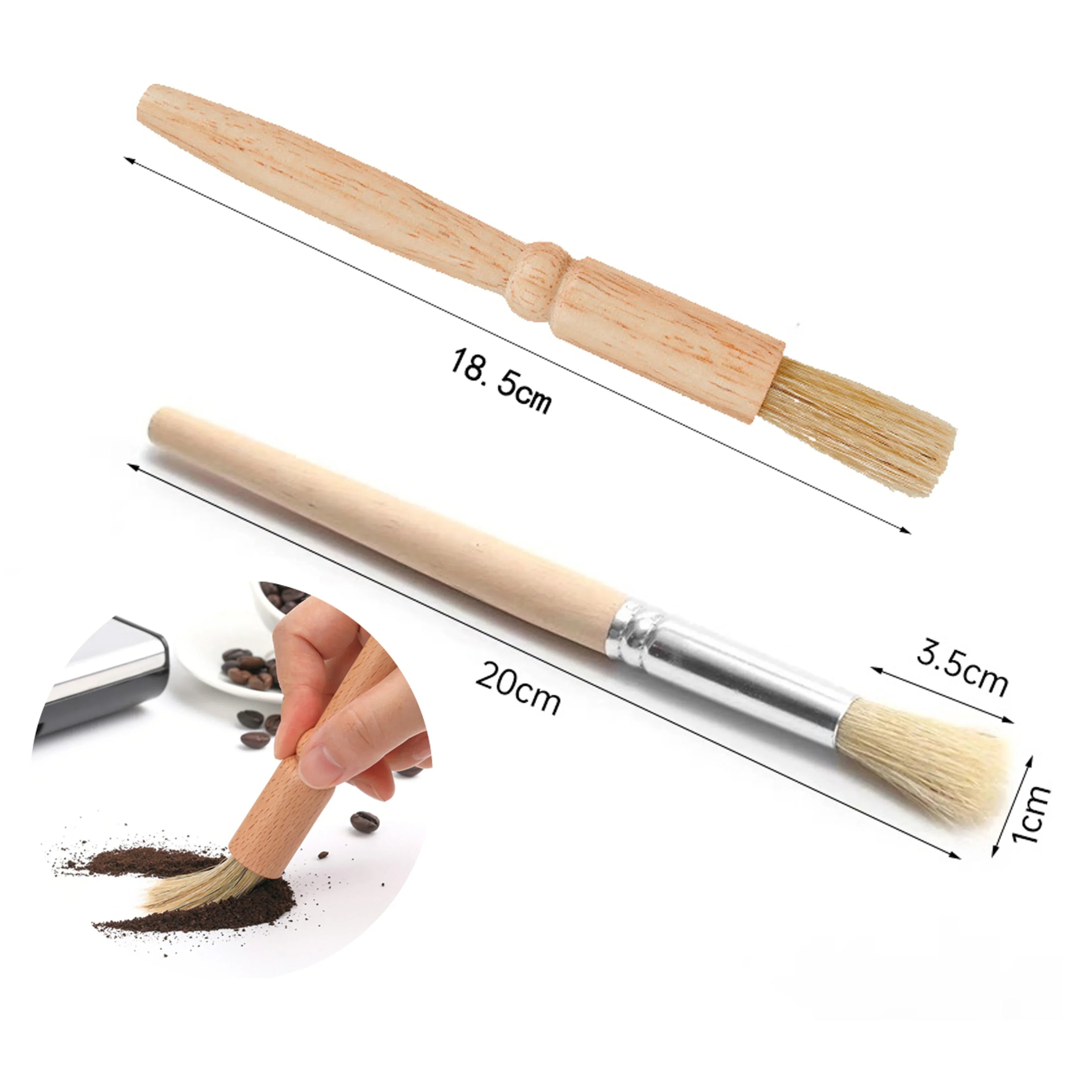Coffee Machine Cleaning Brush Grinding Machine Wooden Cleaning Brush Coffee Machine Head Brush Coffee Brush Set