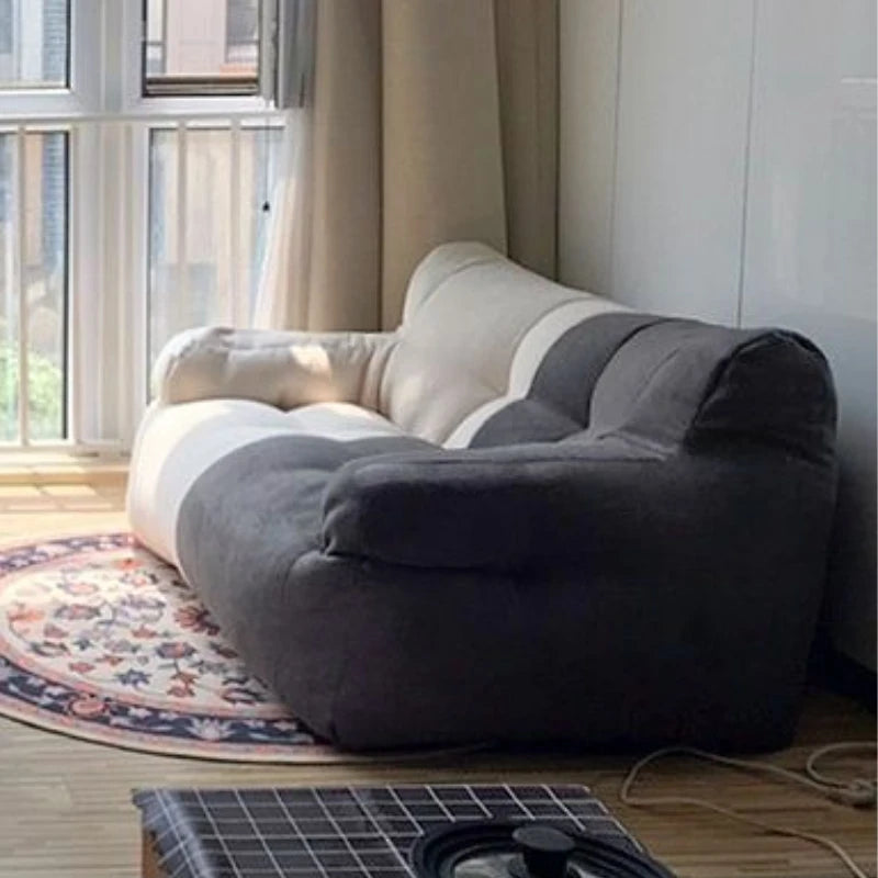 Lazy Bean Bag Sofas Giant Comfortable Beanbag Sofa Double Cute Fluffy Living Room Couches Large Modern Bedroom Tatami Couch