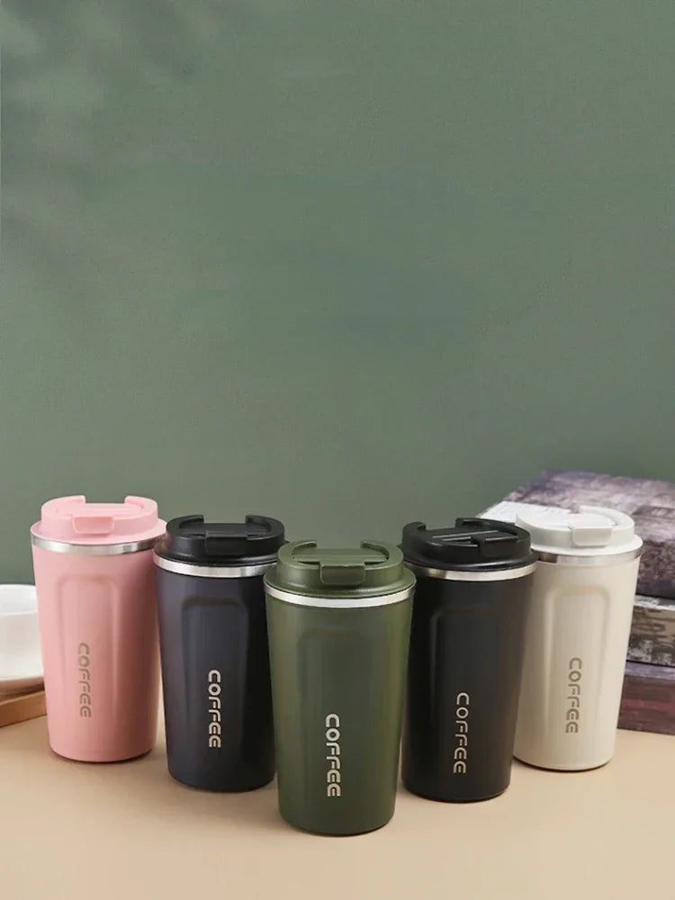 380/510ML Stainless Steel Thermal Mug Thermo for Coffee Water Bottle Leakproof Travel Drinkware Travel Thermal Mug