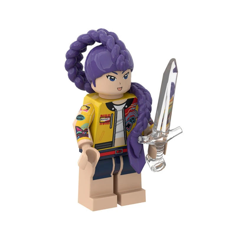 New Kpop Demon Hunters Mini Action Figure Building Blocks Toy Peripherals Desk Decoration Collection Figures Toy Christmas Gift