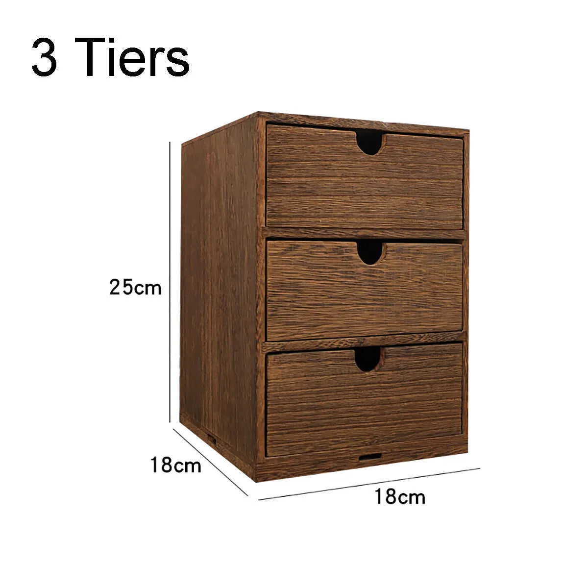 Drawer Wooden Storage Organizer Small Desktop Decorative Cabinet Boxes