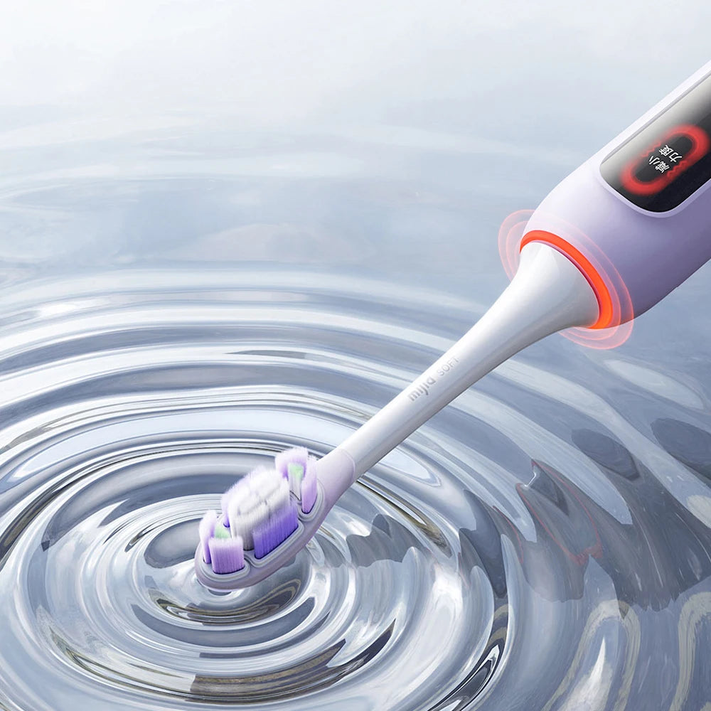 XIAOMI MIJIA Sonic Vibration Electric Toothbrush Pro,Smart 4 Modes, Long Battery Life, IPX8 Waterproof,LED Screen & Travel Lock