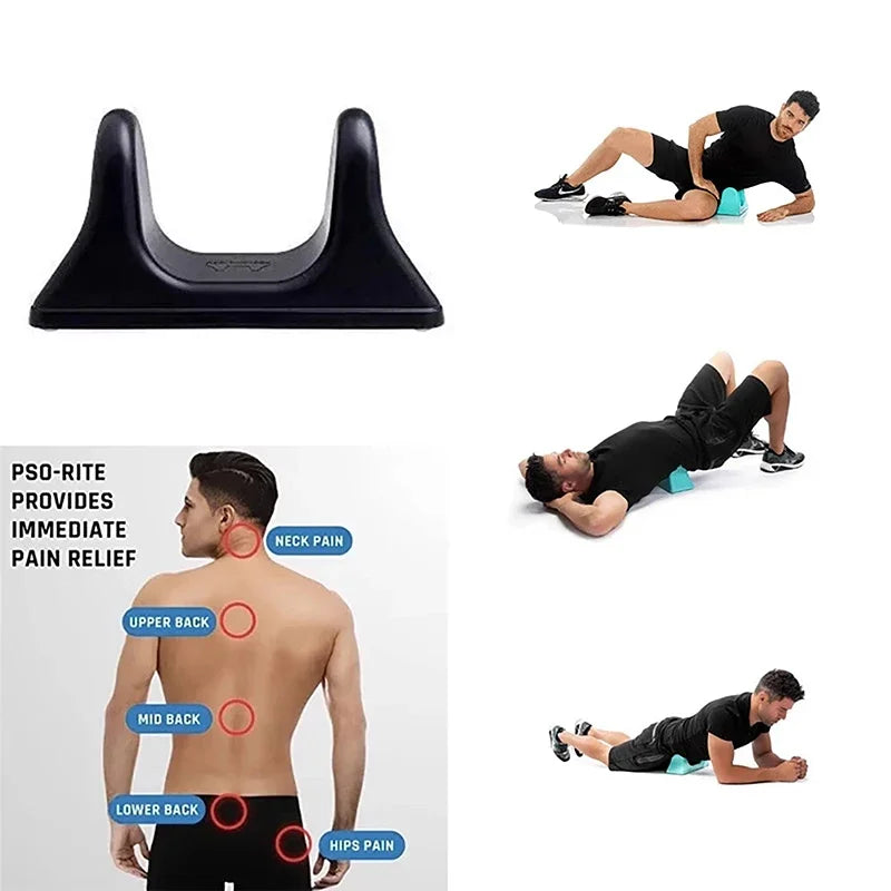 Psoas Muscle Release Deep Tissue Massage Tool Psoas Back Hip Flexor Release Tool Black Muscle Relaxing Massager for Gym Sports