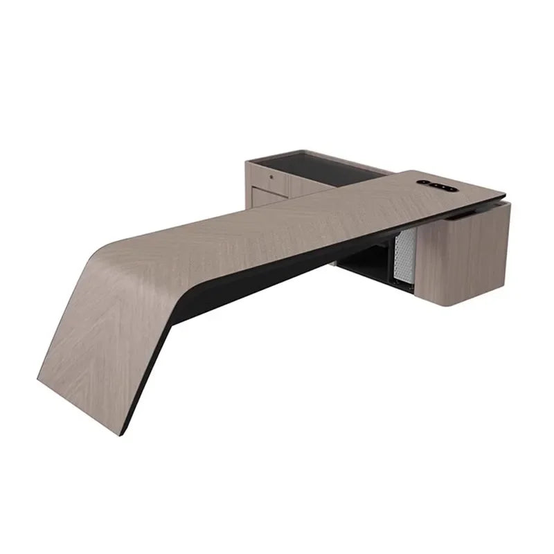 Designer Storage Office Desk Executive Modern Wooden L Shaped Office Desk Organizer Height Large Mesa Escritorio Furniture