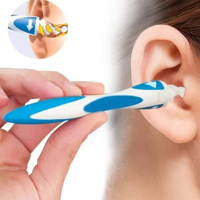 Ear Wax Remover Tool Spiral Ear Cleaner With Soft Silicone 16 Replacement Tips Simply To Grab Extract Earwax Ears Cleaning Care