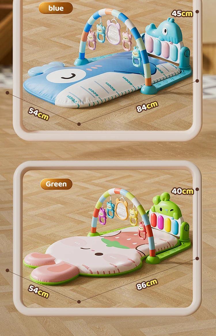 Baby Pedal Piano Fitness Stand Music Play Newborn Piano Crawling Blanket Early Educational Toys Play Mat 0-36 Months Baby Gifts