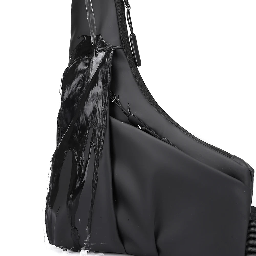 1pc Anti-Theft Triangle cross Bag with Adjustable Strap - Casual Chest Bag for Men,Ideal for Outdoor Activities,Commuting,Travel