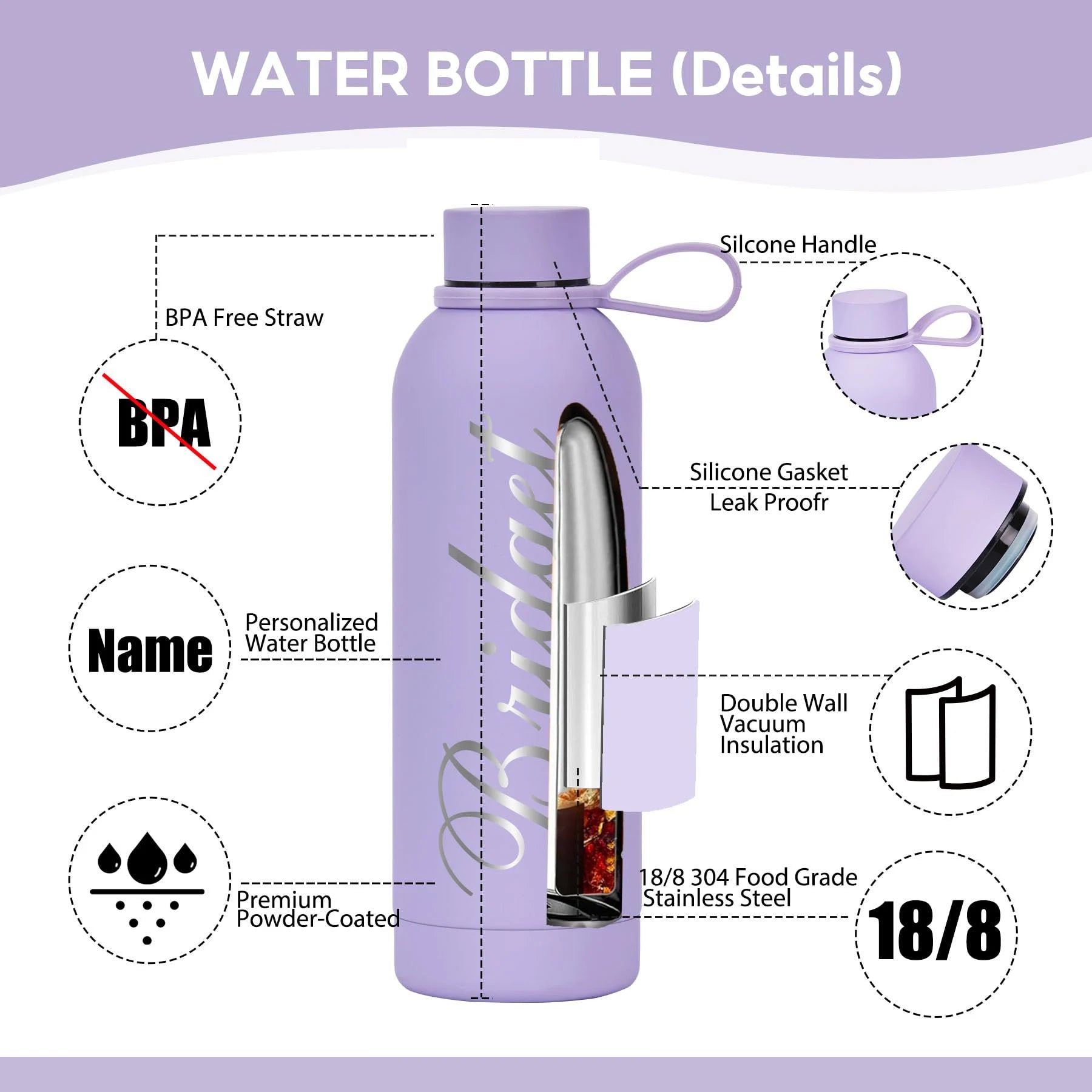 Custom Portable Insulated Cup Personalized Name Logo Thermal Mug For Christmas Halloween Birthday Gift Travel Sport Drinkware