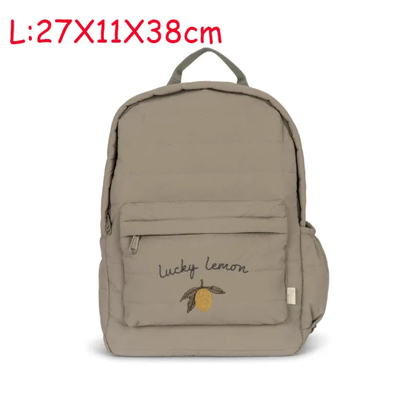 Baby Backpack Parent-child 2022 Kids Schoolbag Kindergarten Bags Travel Mom Cherry Lemon Children's Boys Girls Storage Bag