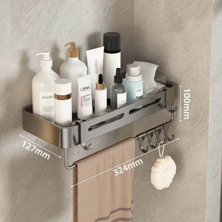 Triangular Wall-Mounted Shelf for Bathroom Or Toilet Area Rectangle Additional Balcony Storage Space for Small Bathrooms