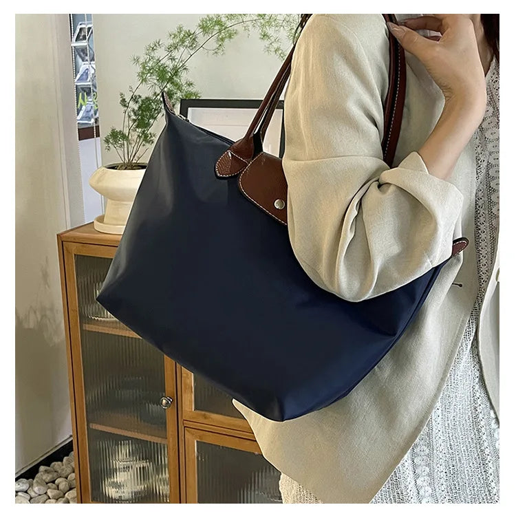 Women's shoulder bag new large-capacity tote bag armpit bag female Longxiang bag fashionable handbag