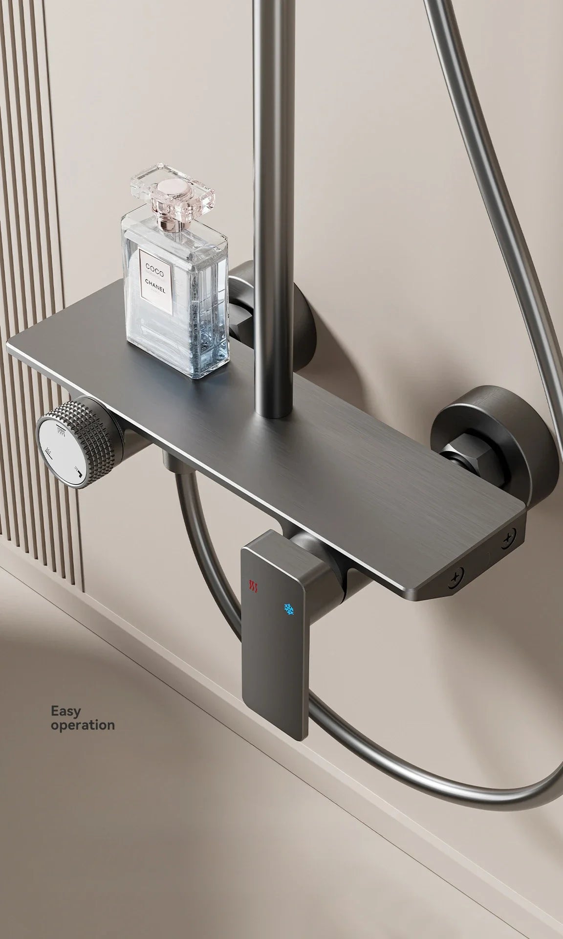 Knob Type Three Ways Water Outlet Sunflower Shower System Wall Mounted Bathroom Shower Faucet Set Rainlfall Bathroom Shower Set