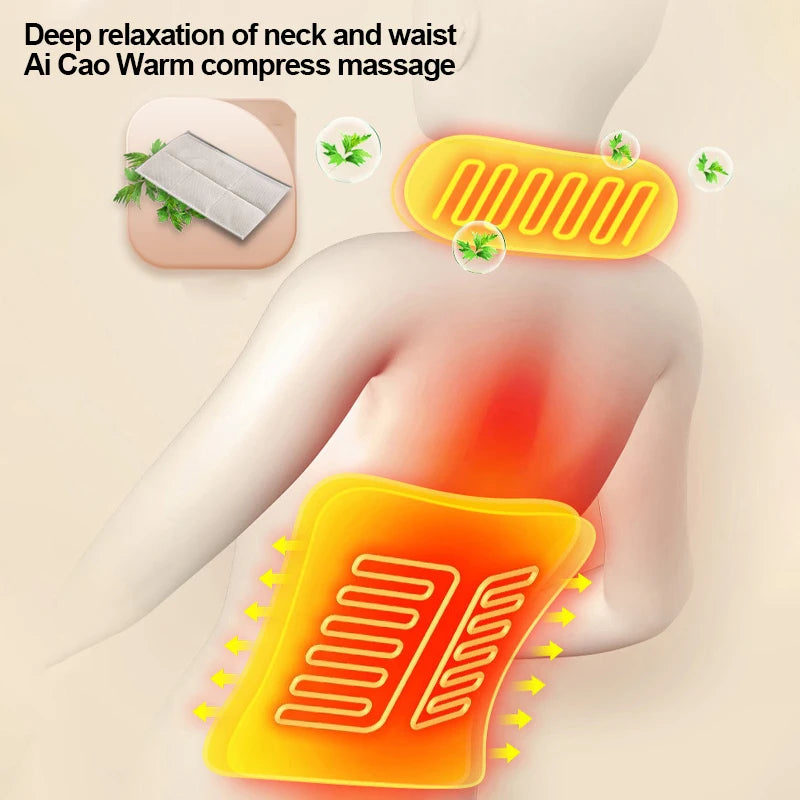 Multifunctional Massage Mattress Full Body Electric Shoulder Neck Waist Back Kneading vibrations Massage Cushion With Heat