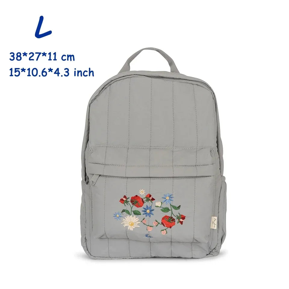 KS Brand Mommy Bag Travel Children Kid Cherry Backpack Primary Schoolbag Baby Waterproof Print Kindergarten Bags Boys Girls Gift