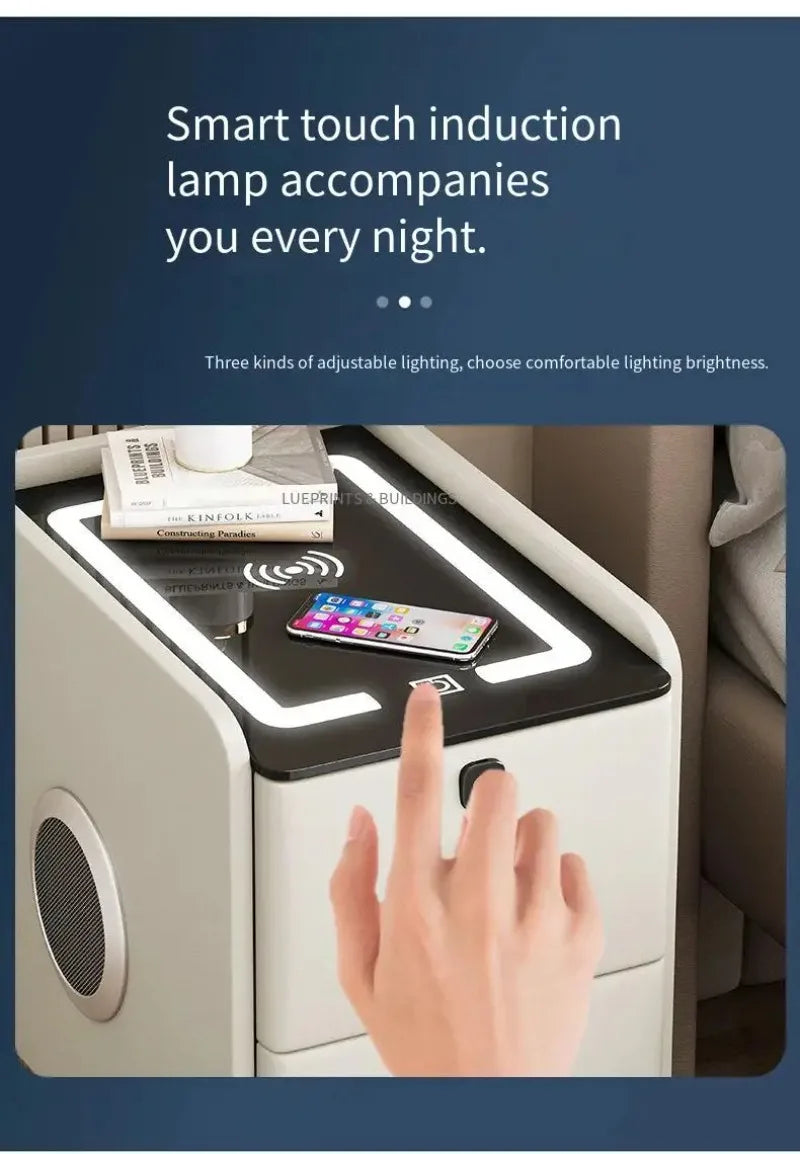 Night Table Bedside Nightstands Bedroom Bedside Furniture Gamer Narrow Bed Desk Nordic Drawer Closets Meubles De Chambre