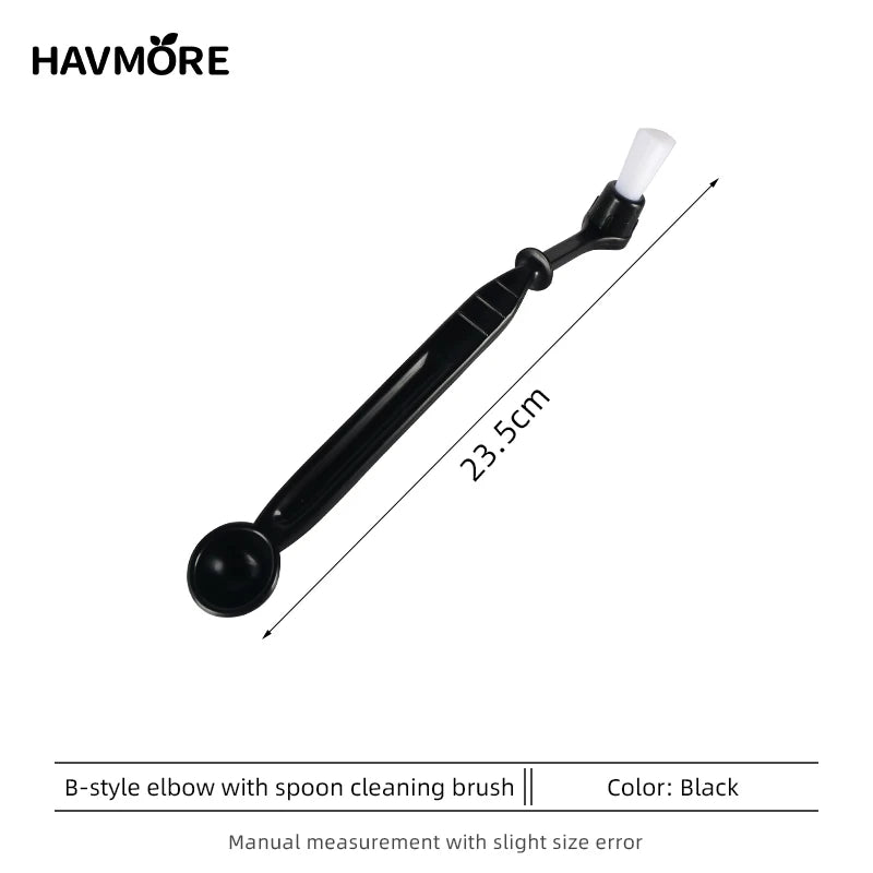 Food Grade Coffee Machine Cleaning Brush Long Handle Replaceable Cleaning Coffee Machine Cleaning Brush