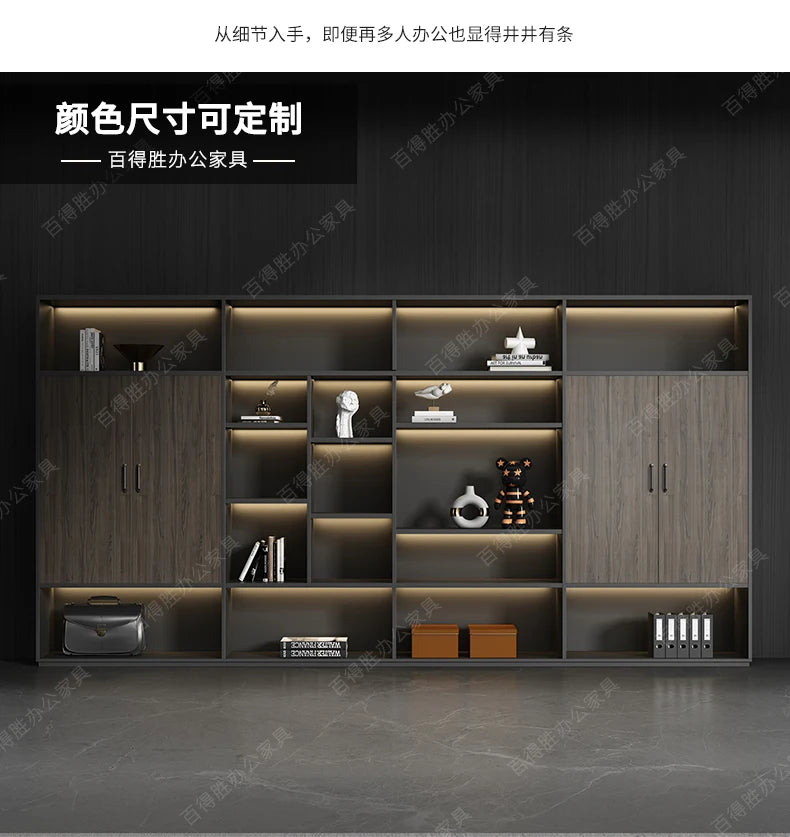 Light Luxury Vintage Office Desk Organizer L Shaped Mid Century Dark Wood Computer Desks Work Art Bureau Meuble Office Furniture