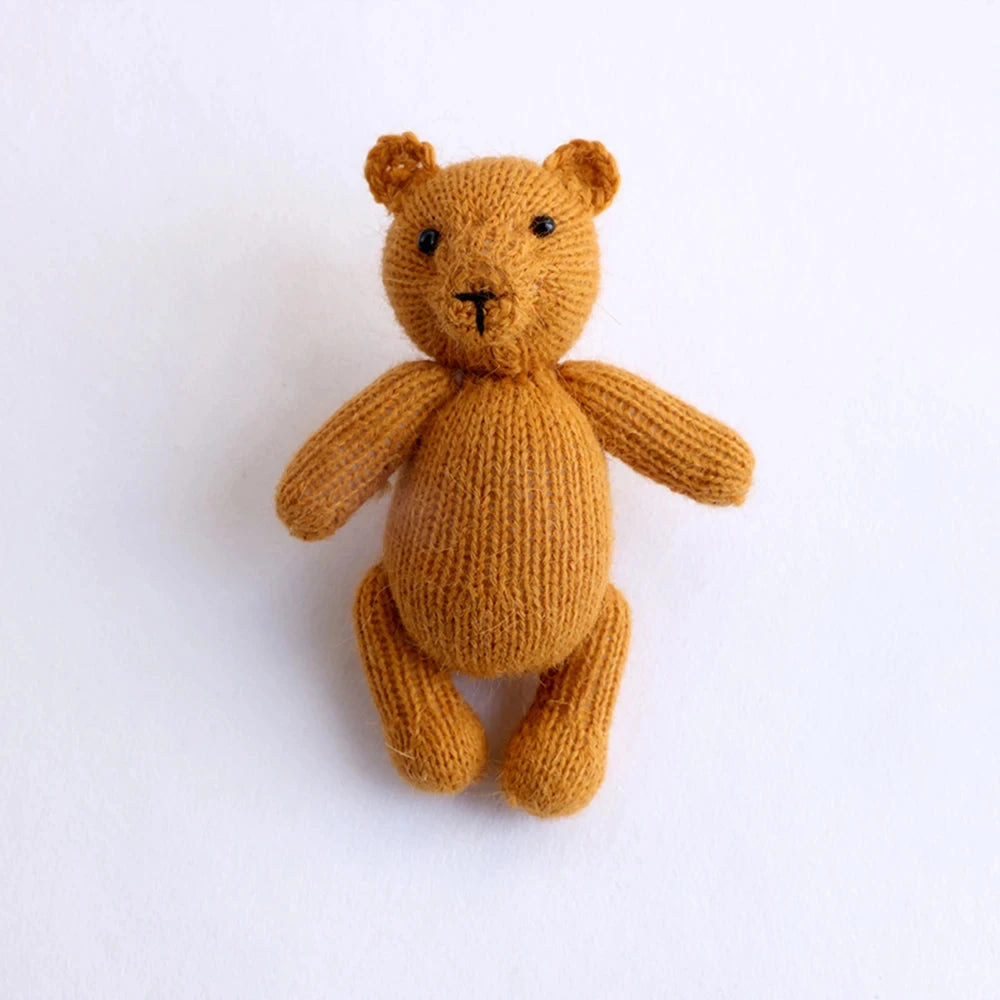 Baby Photography Animal Doll Newborn Photo Hand-Knitted Teddy Bear Props Studio Photo Cute Animal Seahorse Hair Toy Accessories
