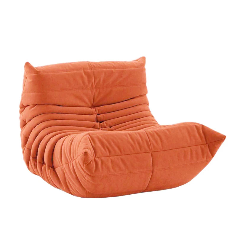 Collection house designer togo floor-to-ceiling single sofa Nordic balcony study lazy caterpillar Internet celebrity cream sofa