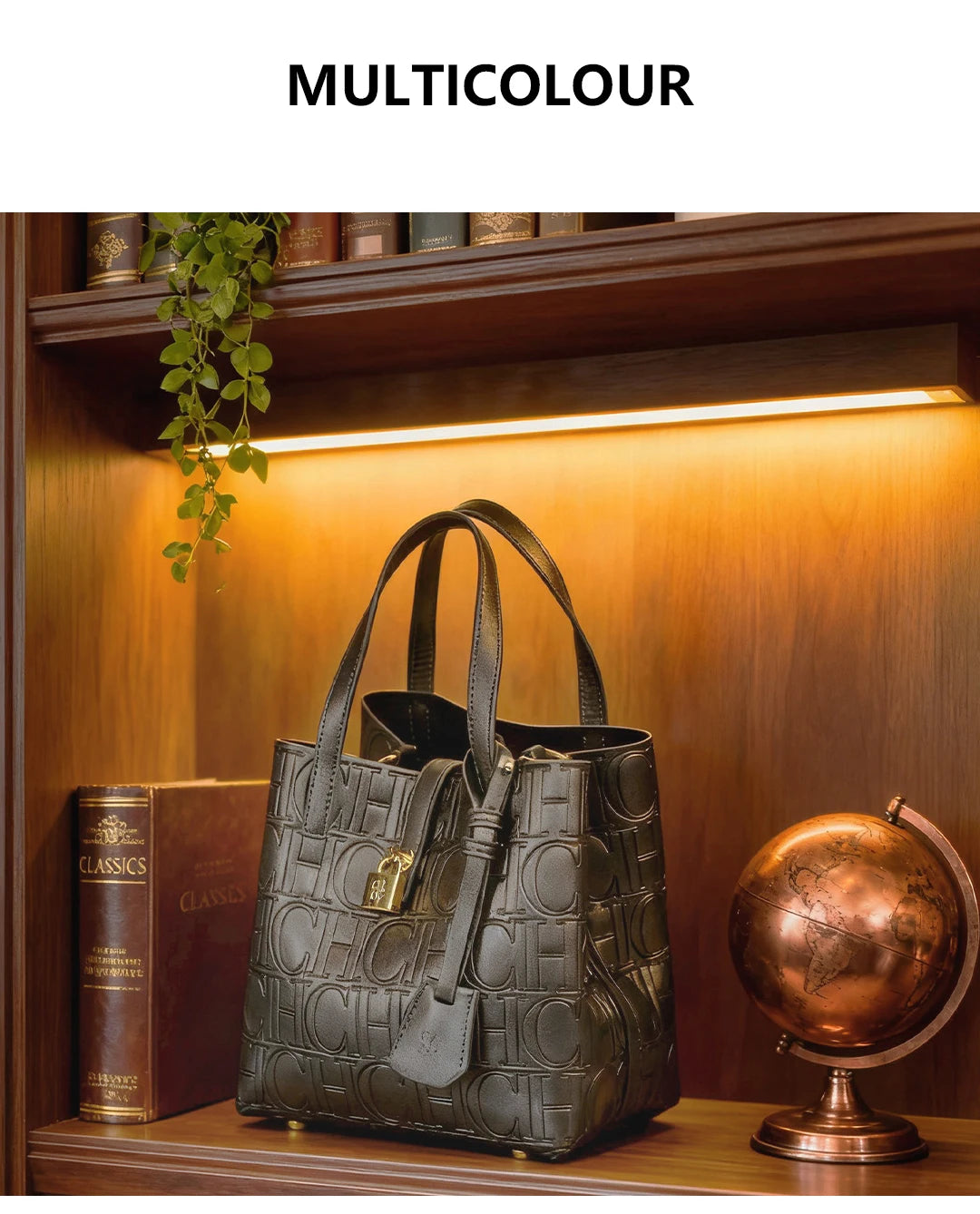 Embossed Ladies Crossbody Bag Letter Printing Design Ladies Handbag Large Capacity Tote Bag Elegant Temperament Ladies Should