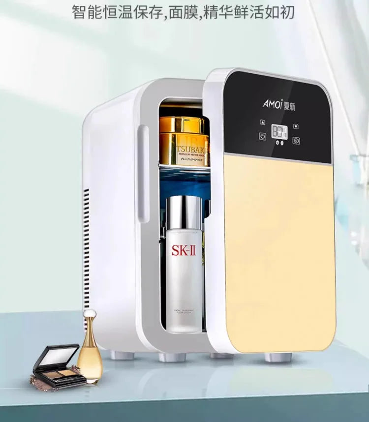 220V Amoi Mini Fridge Portable Refrigerator for Dorm Home Office Small Cooling CAL