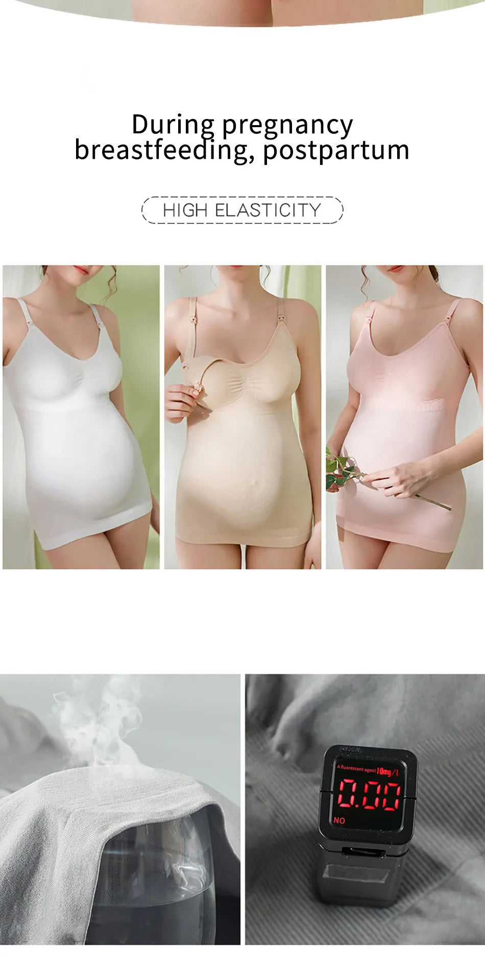 Maternity Breastfeeding Bra Tank Tops Women Comfortable Pressure Reducing Adjustable Shoulder Straps Anti Sagging Pregnant Bra