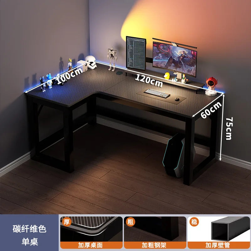 Creative Corner Computer Desks European Office Furniture Double Table Internet Cafe Gaming Desk Home Bedroom Wooden Study Table
