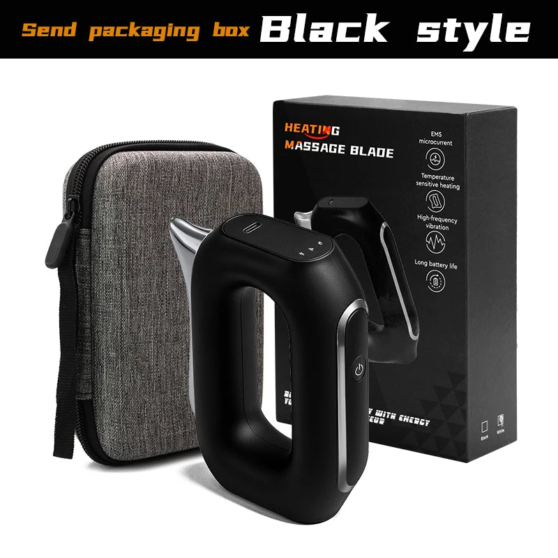 EMS Electric Fascia Scraper Micro Current Compression Muscle Vibration Relaxation Massager Body Lifting Scraper Massage Knife