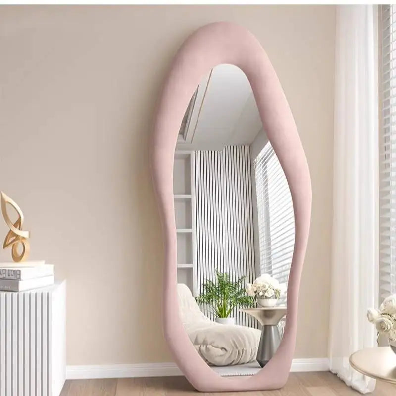 Oval Bed Room Mirrors Full Body Standing Nordic Design Luxury Mirrors Full Body Living Room Espejos Decorativos Room Decoration