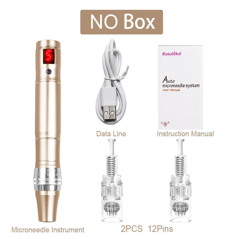 Electric Dr.imp Pen Wireless Dermapen Beuty Care Machine Mute Derma Pen Needle Cartridge Microneedling Tips Nano Micro Needles