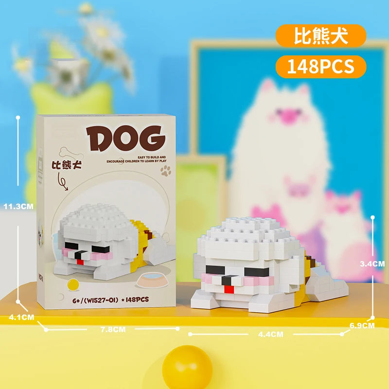 Animals Bricks Construction Set Micro Building Blocks Children Toy Adult Particle Building Block Mini Toys Decoration Home Gifts