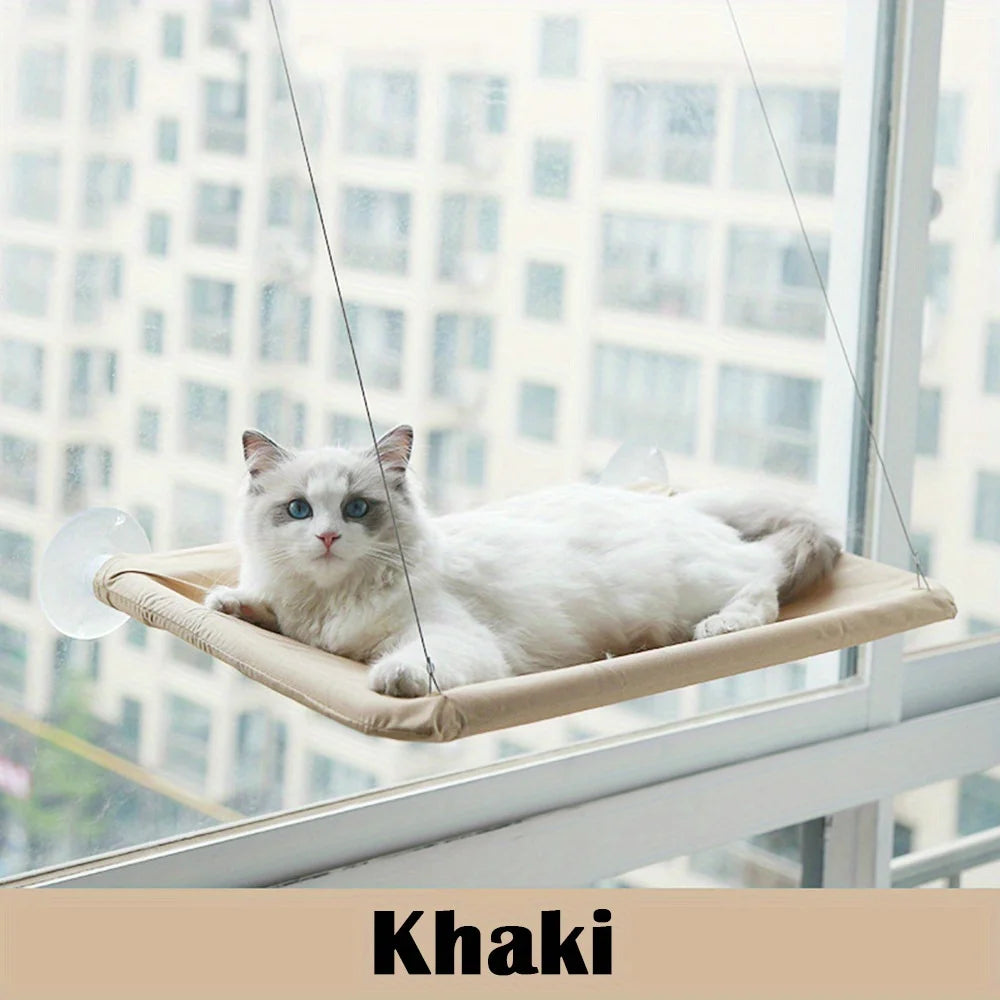 20KG Pet Cat Hammock with Mat Hanging Cat Bed Bearing Comfortable Cat Window Seat Mount Cats Beds and Furniture Cats Accessories