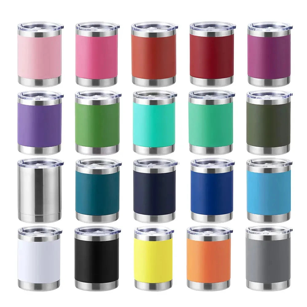 50pack Custom logo 10Oz Tumbler Stainless Steel Double Wall Insulated Printed Tumbler with lids