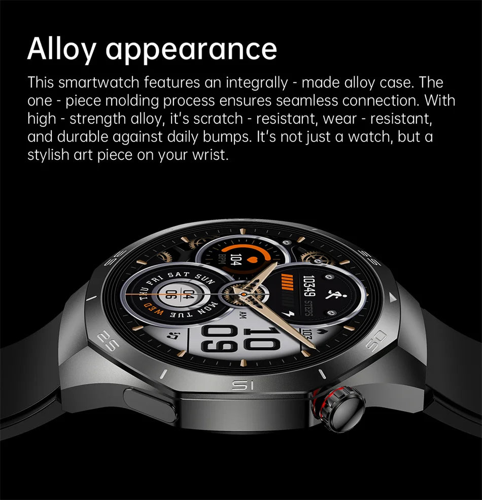 2025 New GT5 Pro GPS Track Smart Watch Men 360*360 AMOLED Screen NFC BT Call Waterproof Health Monitor Man Smartwatches IOS