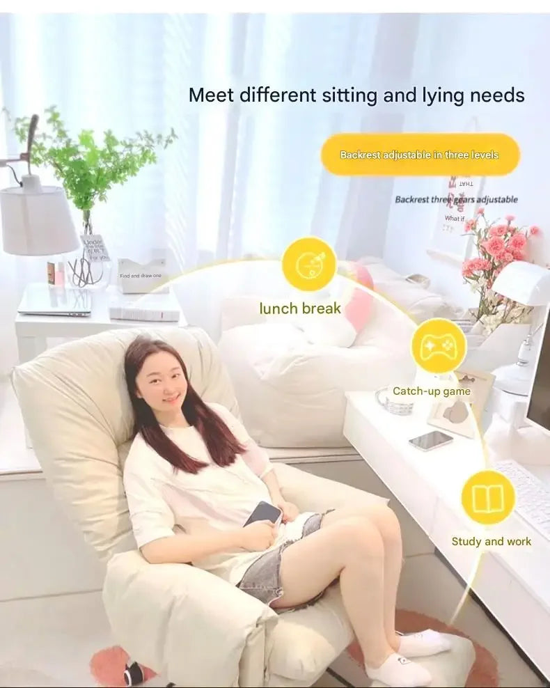 Salon Lazy Office Chair Modern Ergonomic Luxury Executive Office Chair Relaxing Reading Wheels Mobilya Lounge Suite Furniture