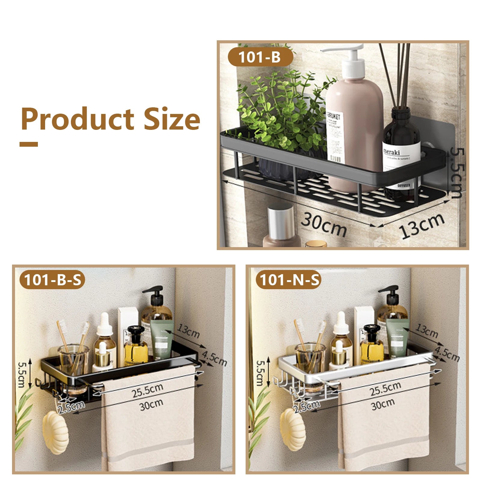 Bathroom Storage Rack Stainless Steel Anti Rust Storage Shower Rack Suction Cup Storage Rack Household Storage Appliances