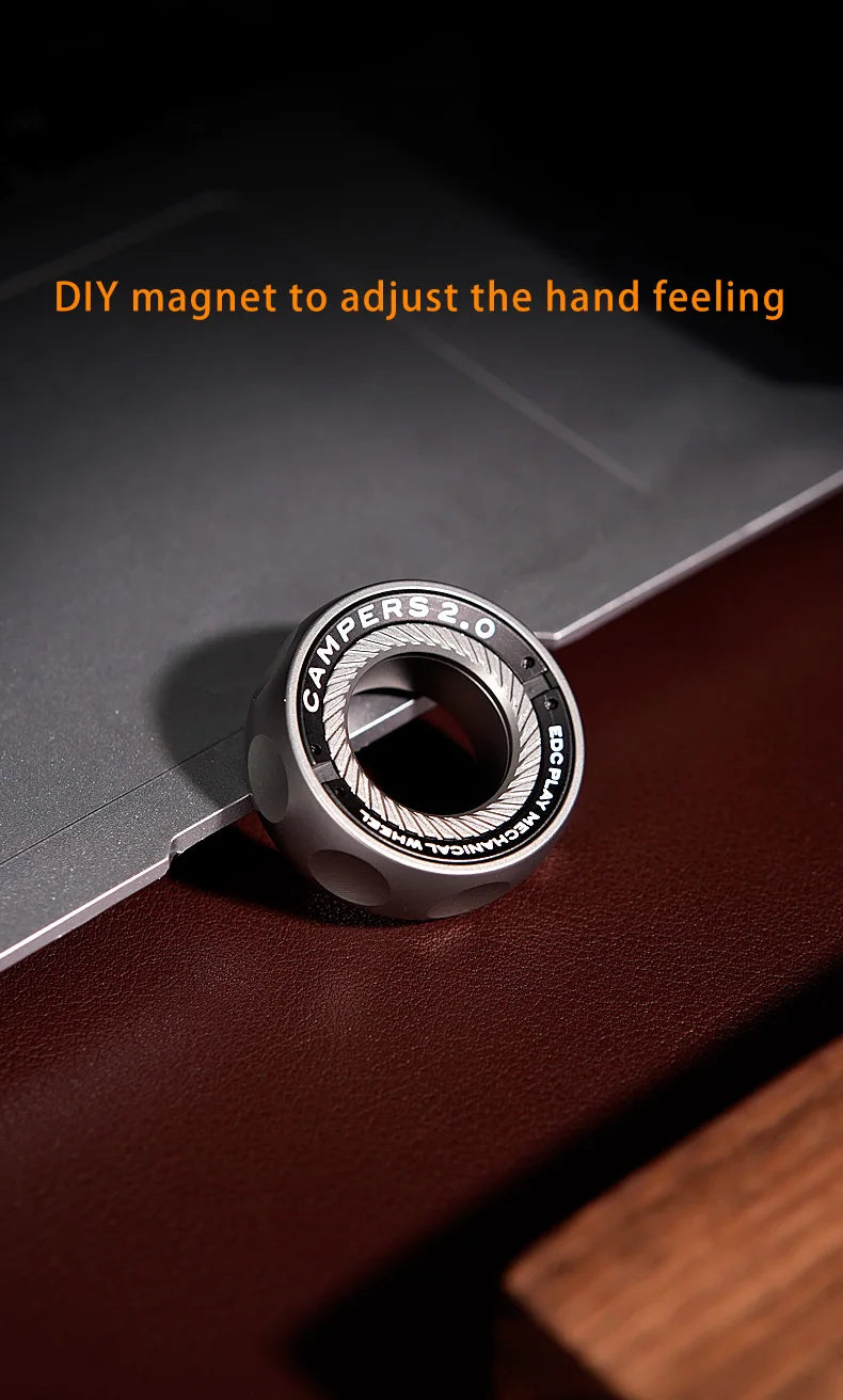 Magnetic Ring for Stress Relief Anti-Anxiety Fidget Toy Spinner Ring for Adults Cool Gadgets for Men Women, Birthday Gift Idea
