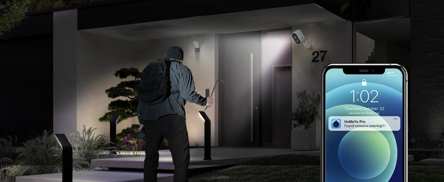 4MP WIFI IP Camera Rechargeable Battery Outdoor Surveillance Camera Color Night Vision Security Camera Home Baby Monitor