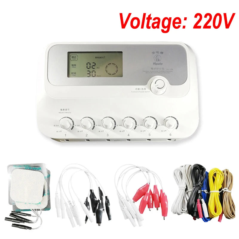 Hwato SDZ III Electro Low-Frequency Acupuncture Stimulator 6 Channels Acupuncture Needle Treatment for Nerve and Muscle Massage