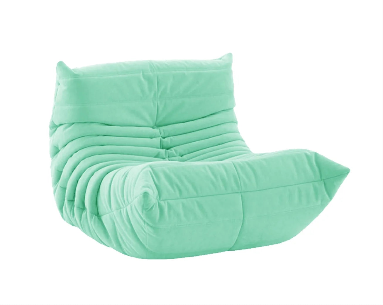 Collection house designer togo floor-to-ceiling single sofa Nordic balcony study lazy caterpillar Internet celebrity cream sofa