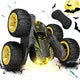 Remote Control Car with Lights, 2.4Ghz RC Car Double Sided 360°Flip RC Stunt Cars,Portable Rechargeable Toy Car for Kids&Adults