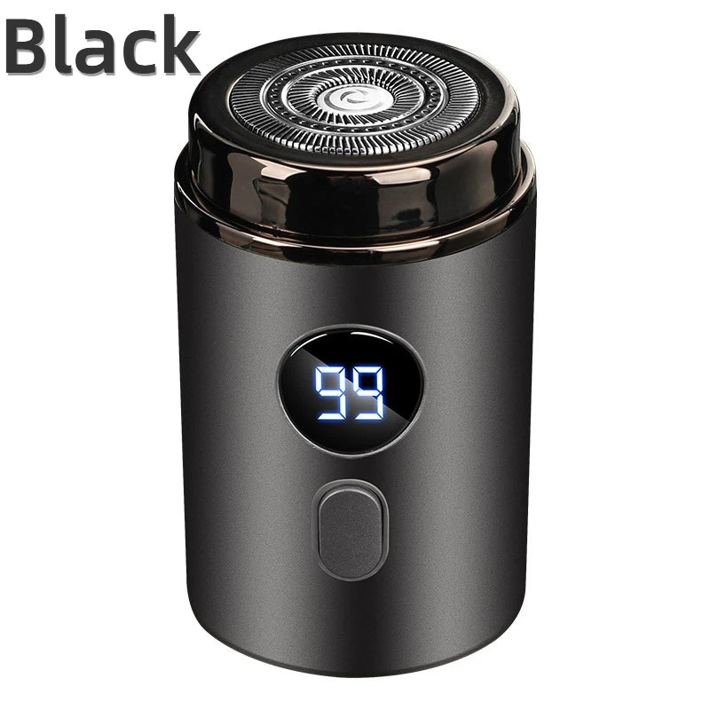 Men Electric Mini Shaver Rechargeable Type-c Charging Car Portable Led Digital Display Wet & Dry Shaver Men Women Home Razor