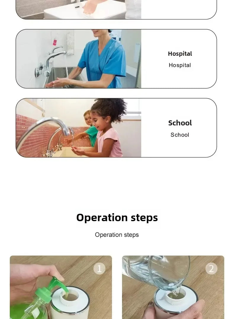 Xiaomi Intelligent Sensor Multi-Speed Contact-Free Wall-Mounted Vertical Hand Sanitizer Bubble Machine USB Charge Soap Dispenser